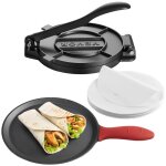 Presse � tortillas en fonte r�sistant - vevor - appareil � chapati de 20 cm - presse � burrito avec poign�e ...