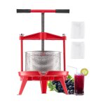 Pressoir  fruits manuel - vevor - 9 l - presse  vin panier en acier inoxydable - avec poigne en t ...
