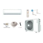 Pret a poser climatisation atlantic dojo r32 3600w + kit de pose 10 metres + support mural
