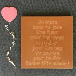Pr�te � croquer po�me bonne f�te mamie f�te des grands - m�res mamy mamie chocolat lait