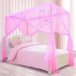 Princesse baldaquin rideaux de lit pour les filles baldaquin de lit pour les filles 4 rideaux de lit ...