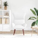 Printemps 2026 soldes1 pc fauteuil dappoint - chaise tv - fauteuil blanc 69x74x93 cm simili cuir - 69x74x93 ...