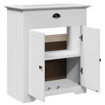 Soldes printemps armoire de lavabo de salle de bain - solomoon - meuble wc - bodo blanc 70x35x80 cm sss1802 ...