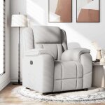 Printemps / �t� 2025 fauteuil relax solomon fauteuil inclinable gris nuage tissu - 96x99x102 cm lv5151 ...