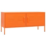 Printemps / �t� 2025 meuble tv - jm - armoire basse pour tv - montage facile - orange 105x35x50 cm acier ...