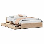 Printemps / �t� 2025 structure de lit - solomon - pour adulte / enfant sans matelas 140x190 cm bois de ...
