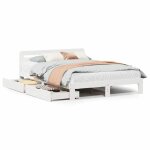Printemps / �t� 2025 structure de lit - solomon - pour adulte / enfant sans matelas blanc 160x200 cm ...