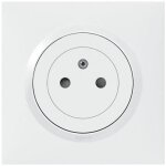 Prise complte 2p + t legrand - surface blanc avec griffe