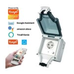 Prise connect�e ext�rieure robicam ? contr�le via smartphone compatible alexa / google �tanche ip44