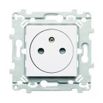 Prise de courant affleurante - hager - we106 - 16a - blanc pur - polycarbonate