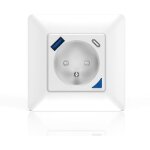 Prise encastr�e connect�e int�rieure - kyf - wifi - avec compteur d?�nergie + prise usb et usb - c