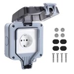 Prise tanche ip66 prise exterieur rsistant aux intempries bote de derivation extrieure murale protection ...