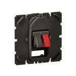 Prise haut parleur - legrand - c�liane cm0311 - noir - int�rieur - pr�t � poser