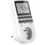 Prise programmable - econo - minuterie digitale hebdomadaire - 2900w - cran lcd - 16a