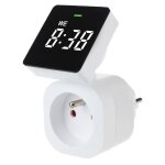 Prise programmable - greenblue - gb610 e - horloge digitale - charge max. 16a - ip20