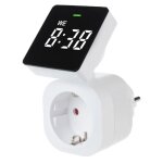 Prise programmable greenblue gb610 f horloge digitale minuterie charge max. 16a ip20