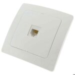Prise rseau rj45 - blanc encastrable - ethernet haut dbit - installation facile et performances optimales ...