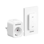 Prise telecommande sans fil avec interrupteur mural amovible16a 3680wprise command�e avec port�e de contr�le ...