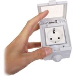 Prise t�l�command�e - atlo - atlo - s1ip5 - blanc - 1 prise - ip55 - ext�rieur