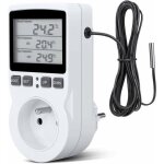 Prise programmable - largeight - prise thermostat digital - 3680w - 16a - intrieur
