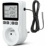 Prise thermostat numérique programmable - largeight - minuteur digital - noir - pour serre et aquarium ... Prise thermostat numérique programmable - largeight - minuteur digital - noir - pour serre et aquarium ...