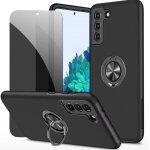 Privacy coque pour samsung galaxy s21 plus 5g housse etui avec anti - espion verre tremp avec support ...