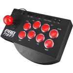 Pro fight arcade stick - manette joystick arcade avec boutons turbo et programmables pour ps4 ps4 slim ...