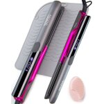 Pro titanium fers  lisser et fer  friser 2 en 1double tension - fer plat lisse en cramique 1 pouce ...