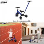 Produits chauds!!! tricycle avec poussoir - p�dale pliable - bleu - convient pour les �ges de 18 mois ...