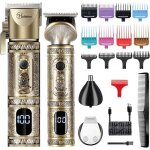 Professional hommes tondeuse � cheveux et t - blade tondeuse set tondeuse � cheveux rechargeable sans ...