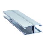 Profil et capot de jonction vissables couverture polycarbonate - l: 3. 5 m - l: 60 mm - e: 32 mm - aluminium ...