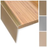 Profil dangle descalier perfor� nez de marche aluminium anodis� profil dar�te descalier bronze clair ...