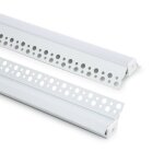 Profil� aluminium int�gration pl�tre / placo angle arista pour rubans led jusqu� 15 mm blanc translucide ...