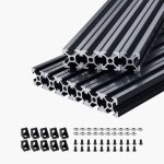 Profils dextrusion en aluminium 2020 - duoku - lot de 10 - rail linaire anodis norme europen avec ...