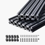 Profils dextrusion en aluminium 2020 - duoku - lot de 10 - rail linaire anodis norme europen avec ...