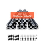 Profilés dextrusion en aluminium 2020 - vevor - lot de 10 - rail linéaire anodisé norme européen rainure ... Profilés dextrusion en aluminium 2020 - vevor - lot de 10 - rail linéaire anodisé norme européen rainure ...