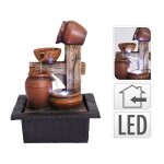 Progarden fontaine dambiance avec clairage led 4 amphores ko - 795202250amf4
