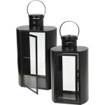 Progarden lanterne en m�tal noir set de 2 pcs ko - nb1720720