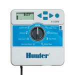 Programmateur darrosage hunter 1 � 6 voies - jardibric - aqua flow - gris - arrosage de jardin