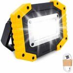 Projecteur de chantier led rechargeable 30w lumire de scurit avec usb tanche couleurs multiples lampe ...