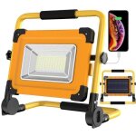 Projecteur chantier led rechargeable solaire 100w 120 led lampe de travail 12000mah batterie tanche ...