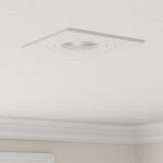 Projecteurs encastr�s 6 pcs carr� gu10 blanc 91x91 mm