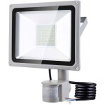 Projecteur ext�rieur 100w 10000lm d�tecteur mouvement ip65 s�curit�