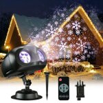 Projecteur de flocons de neige de nol pour lextrieur projecteur dclairage led de chute de neige de ...