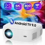 Projecteur hdeye cx02 800 ansi - wifi 6 android tv 9. 0 autofocus 4k bluetooth 5. 2 pour home cinma