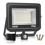 Projecteur led de dtecteur mouvement extrieur biencome 100w 10000lm projecteur led super brillant 6000k ...