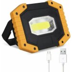 Projecteur led rechargeable 30w 2000 projecteur de chantier avec 2 piles 3 modes lanterne portable projecteur ...