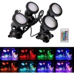 Projecteurs led submersibles imperm�ables rgb lampe spot e�glable ip68 �tanche lampe lumi�res pour ext�rieur ...