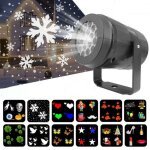 Projecteur - okumggyj - 6 diapositives - multicolore - extrieur - tlcommande