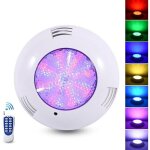 Projecteur piscine led 35w lampe submersible rgb dimmable avec télécommande angle de faisceau 140° ip68 ... Projecteur piscine led 35w lampe submersible rgb dimmable avec télécommande angle de faisceau 140° ip68 ...